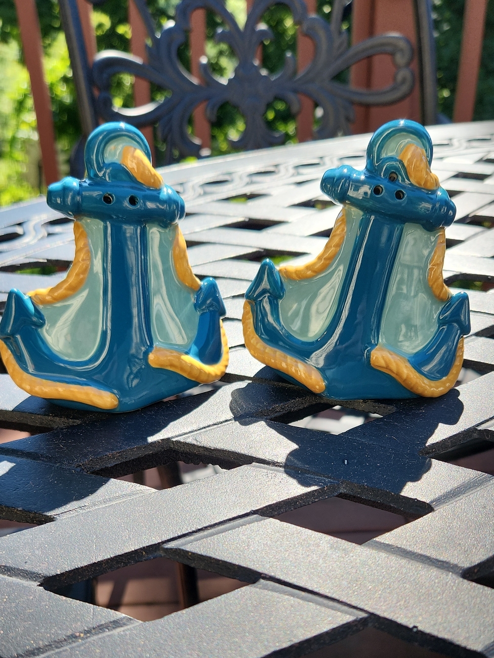 Vintafe Anchor Salt And Pepper Shaker Set